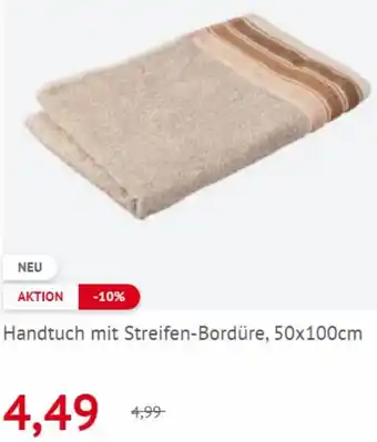 NKD Handtuch mit Streifen-Bordüre, 50x100cm Angebot