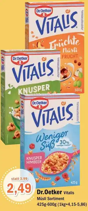 Aktiv Irma Dr.Oetker Vitalis Müsli 425 g-600 g Angebot