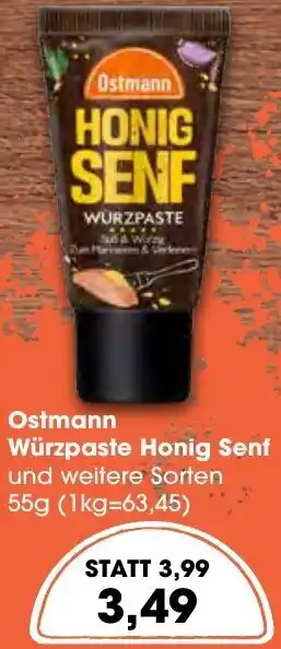 Aktiv Irma Ostmann Würzpaste Honig Senf 55 g Angebot