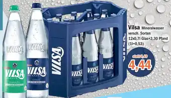 Aktiv Irma Vilsa Mineralwasser 12x0,7 L Glas Angebot