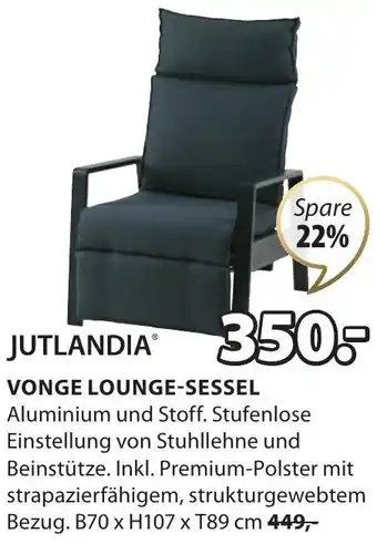 Jysk JUTLANDIA VONGE LOUNGE-SESSEL Angebot