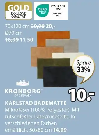 Jysk KARLSTAD BADEMATTE Angebot