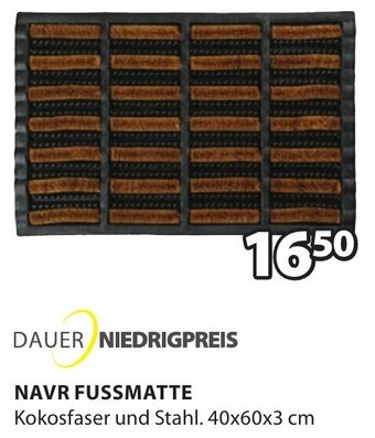 Jysk NAVR FUSSMATTE Angebot