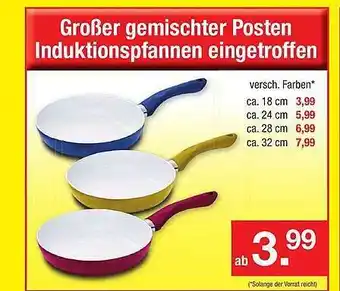 Zimmermann Großer gemischter Posten Induktionspfannen eingetroffen Angebot