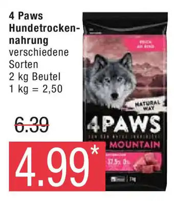 Marktkauf 4 Paws Hundetrockennahrung 2 kg Angebot