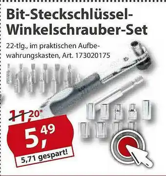 Sonderpreis Baumarkt Bit-steckschlüssel-winkelschrauber-set Angebot