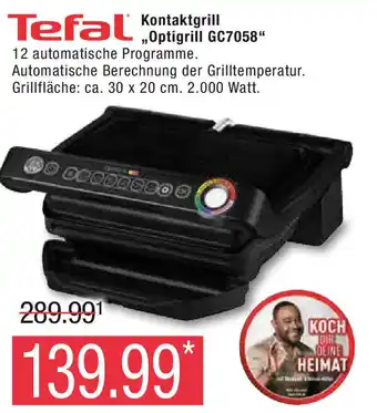 Marktkauf Tefal Kontaktgrill ,,Optigrill GC7058" Angebot