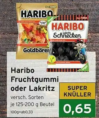 CAP Markt Haribo Fruchtgummi Oder Lakritz Angebot