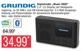 Marktkauf GRUNDIG Digitalradio ,,Music 6500" Angebot