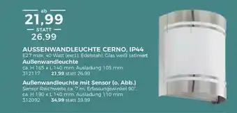 BBM Baumarkt Aussenwandleuchte Cerno Ip44 Angebot