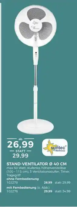 BBM Baumarkt Stand-ventilator Suntec Angebot
