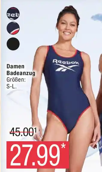 Marktkauf Reebok Damen Badeanzug Größen: S-L. Angebot