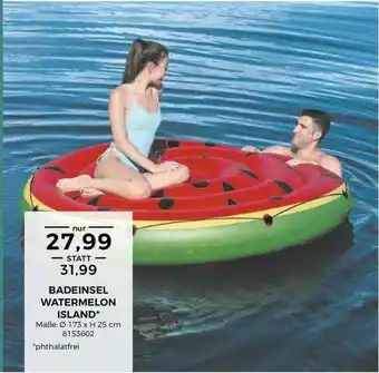 BBM Baumarkt Badeinsel Watermelon Island Angebot