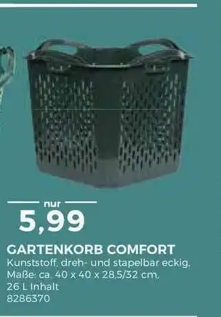 BBM Baumarkt Gartenkorb Comfort Angebot