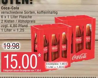 Marktkauf Coca-Cola 6 x 1 Liter Angebot