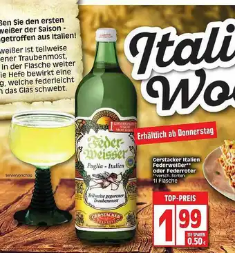 Edeka Gerstacker Italien Federweißer Oder Federroter Angebot