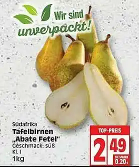 Edeka Tafelbirnen Abate Fetel Angebot