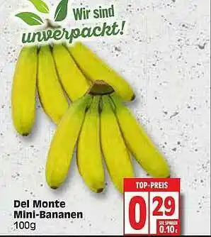 Edeka Del Monte Mini-bananen Angebot