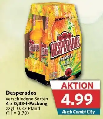 Combi Desperados 4*330ml Angebot