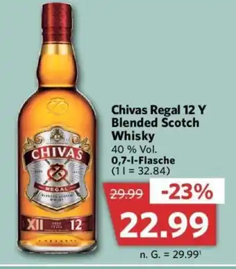 Combi Chivas Regal 12 Y Blended Scotch Whisky 700ml Angebot