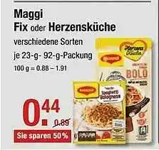 V Markt Maggi Fix Oder Herzensküche Angebot