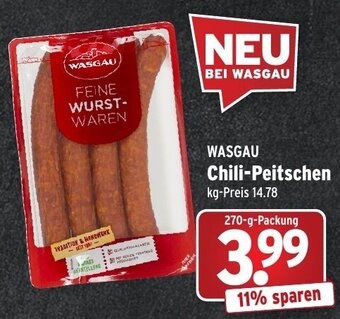 Wasgau WASGAU Chili-Peitschen 270-g-Packung Angebot