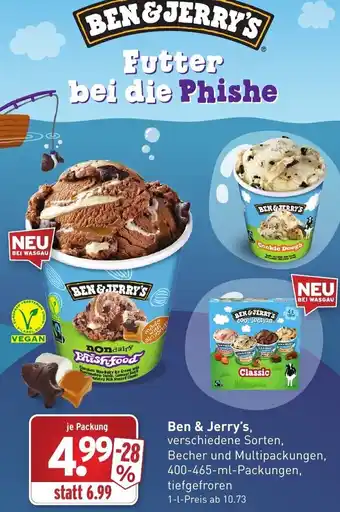 Wasgau Ben & Jerry's 400-465-ml-Packungen Angebot