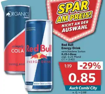 Combi Red Bull Energy Drink 250ml Angebot