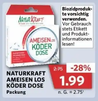 Combi NATURKRAFT AMEISEN LOS KÖDER DOSE Packung Angebot