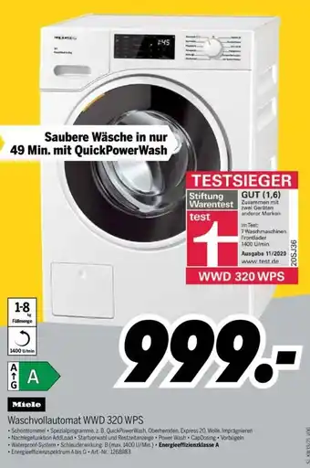 MEDIMAX Miele Waschvollautomat WWD 320 WPS Angebot