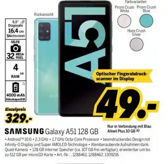 MEDIMAX Samsung Galaxy A51 128GB Angebot