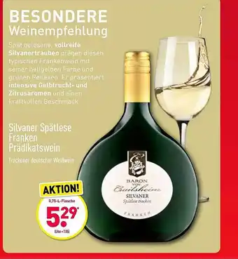 Aldi Nord Silvaner Spätlese Franken Prädikatswein Angebot