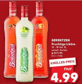 Kaufland Berentzen Fruchtige Liköre 700ml Angebot