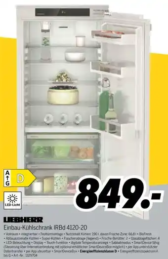 MEDIMAX Liebherr Einbau Kühlschrank IRBd 4120 20 Angebot