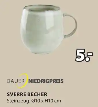 Jysk SVERRE BECHER Steinzeug. Ø10 x H10 cm Angebot