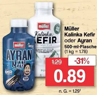 Famila Nord West Müller Kalinka Kefir oder Ayran 500-ml-Flasche Angebot