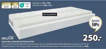 Jysk WELLPUR® GOLD F85 SCHAUMSTOFFMATRATZE 90*200 Angebot