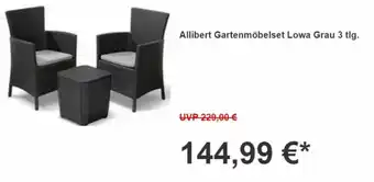 OBI Allibert Gartenmöbelset Lowa Grau 3 tlg. Angebot