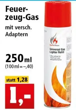 Thomas Philipps Feuerzeug Gas 250ml Angebot