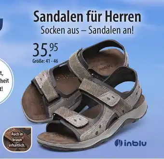 Mayer's Markenschuhe inblu Sandalen für Herren Größe: 41-46 Angebot