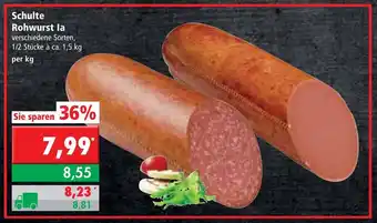 L. STROETMANN GROSSMARKT Schulte Rohwurst la Angebot