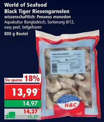 L. STROETMANN GROSSMARKT World of Seafood Black Tiger Riesengarnelen 800g Beutel Angebot