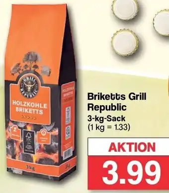 Famila Nord West Briketts Grill Republic 3-kg-Sack Angebot