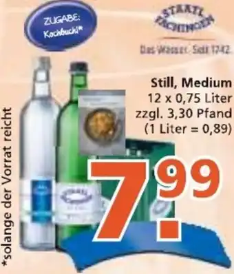 Getränke City Staatl. Fachingen Still, Medium 12 x 0,75 Liter Angebot