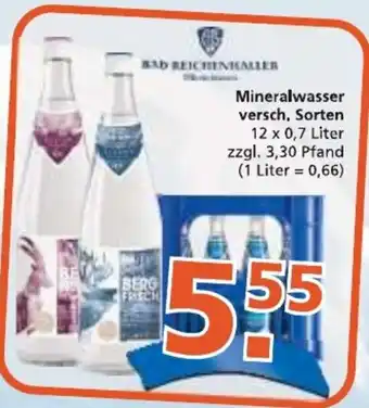 Getränke City Bad Reichenhaller Mineralwasser 12 x 0,7 Liter Angebot