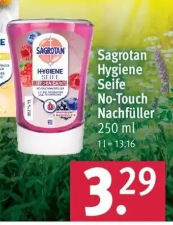 Rossmann Sagrotan Hygiene Seife No-Touch Nachfüller 250ml Angebot