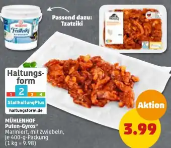 PENNY MÜHLENHOF Puten-Gyros 400-g-Packung Angebot