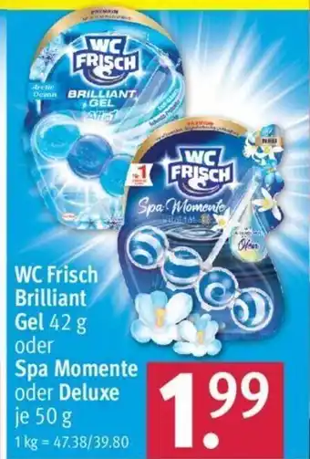 Rossmann WC Frisch Brilliant Gel 42 g oder Spa Momente oder Deluxe je 50 g Angebot