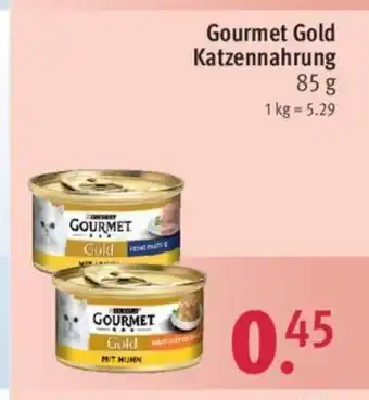 Rossmann Purina Gourmet Gold Katzennahrung 85g Angebot