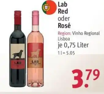 Rossmann Lab Red oder Rosé 750ml Angebot